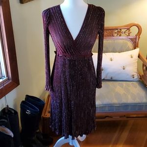 Beautiful Missoni Burgundy Metallic Dress 4-6